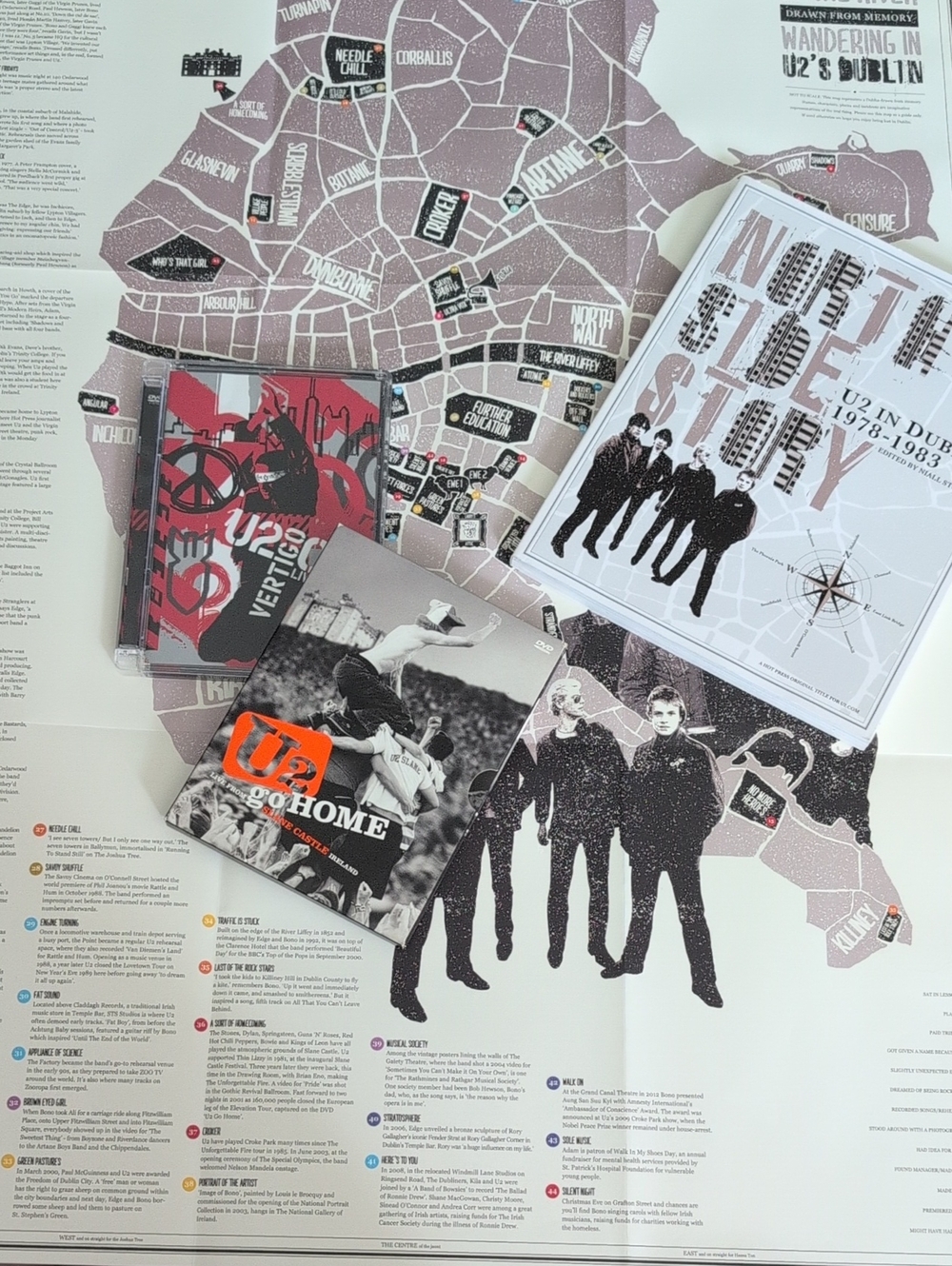 U2 Items : Dvd, Rare Book "North Side Story: U2 in Dublin 1978-1983" + Poster